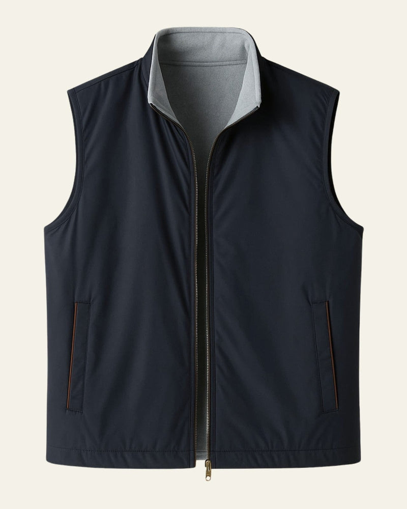 Slim Fit Fleece Vest-vest > fleece vest-Laventaire-Laventaire