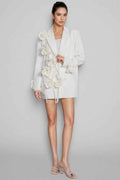 Slim Fit Floral Blazer-blazers > floral blazer-Laventaire-Laventaire
