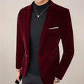 Slim Fit Formal Blazer-blazers > formal blazers-Laventaire-Burgundy-M-Laventaire