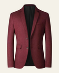 Slim Fit Formal Blazer-blazers > formal blazers-Laventaire-Burgundy-S-Laventaire