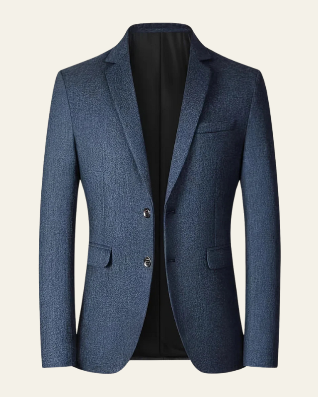 Slim Fit Formal Blazer-blazers > formal blazers-Laventaire-Dark Blue-S-Laventaire