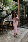 Slim Fit Midi Dress-dresses > midi dress-Laventaire-Laventaire
