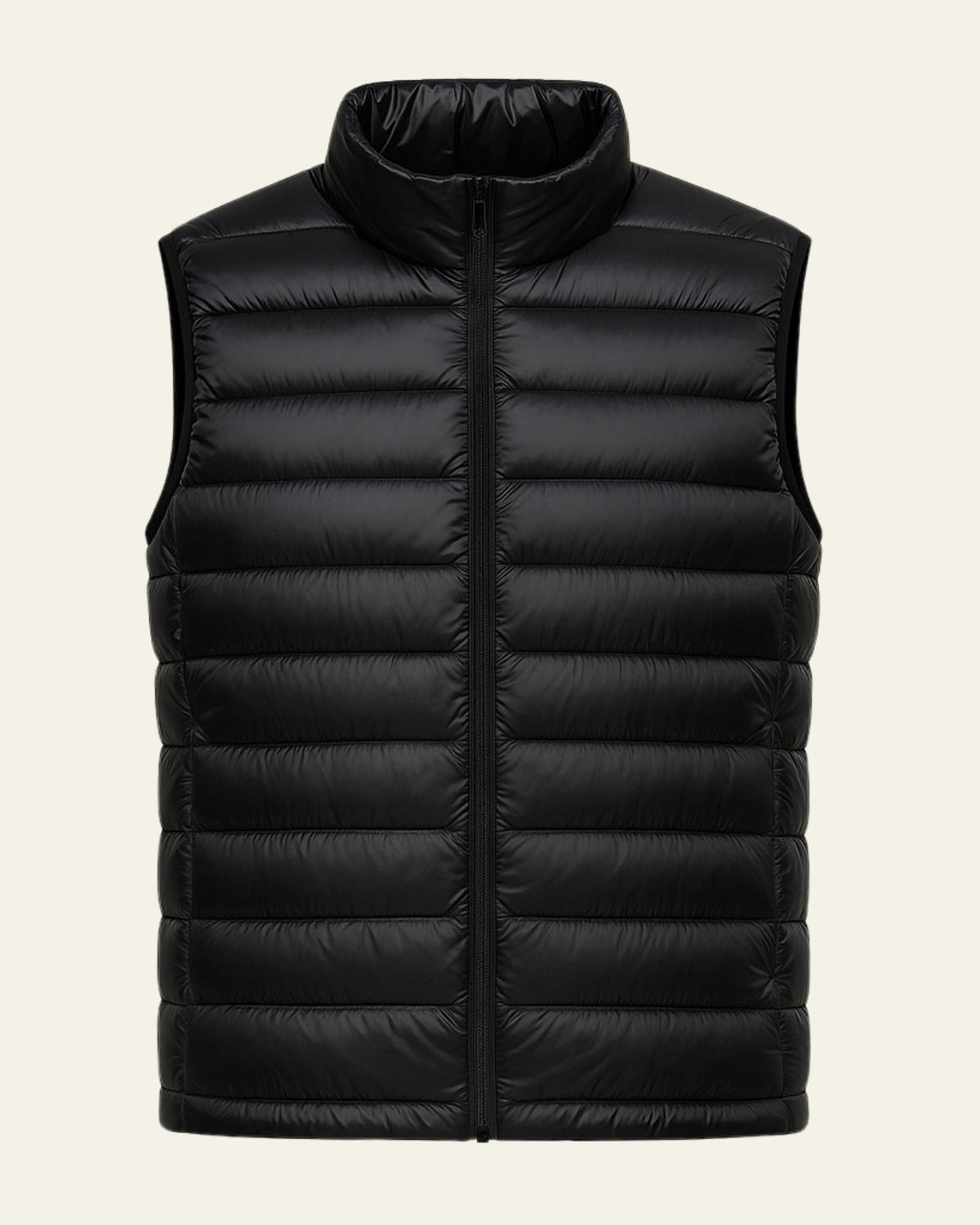 Slim Fit Padded Vest-outerwear > vests > padded vests-Laventaire-Laventaire