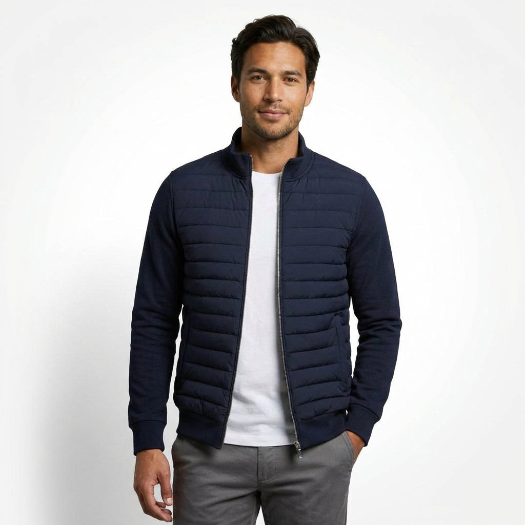 Slim Fit Puffer Jacket-outerwear > jackets > puffer jackets-Laventaire-Laventaire