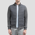 Slim Fit Puffer Jacket-outerwear > jackets > puffer jackets-Laventaire-Gray-S-Laventaire