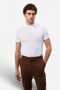 Slim Fit Short Sleeve Tee-t-shirts > short sleeve t-shirts-Laventaire-White-S-Laventaire