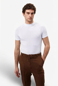 Slim Fit Short Sleeve Tee-t-shirts > short sleeve t-shirts-Laventaire-White-S-Laventaire