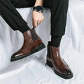 Slim Fit Slip On Boots-footwear > boots > slip-on boots-Laventaire-Laventaire