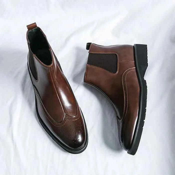 Slim Fit Slip On Boots-footwear > boots > slip-on boots-Laventaire-Laventaire