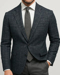 Slim Fit Structured Blazer-jackets > blazers-Laventaire-Laventaire