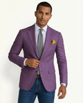 Slim Fit Structured Blazer-jackets > blazers-Laventaire-Laventaire