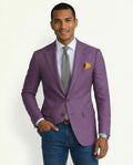 Slim Fit Structured Blazer-jackets > blazers-Laventaire-Laventaire