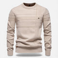 Slim Fit Sweater-sweaters > slim fit sweater-Laventaire-Beige-S-Laventaire