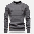 Slim Fit Sweater-sweaters > slim fit sweater-Laventaire-Dark Gray-S-Laventaire