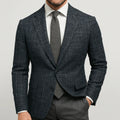Slim Fit Tailored Blazer-blazers > tailored blazers-Laventaire-Black-S-Laventaire