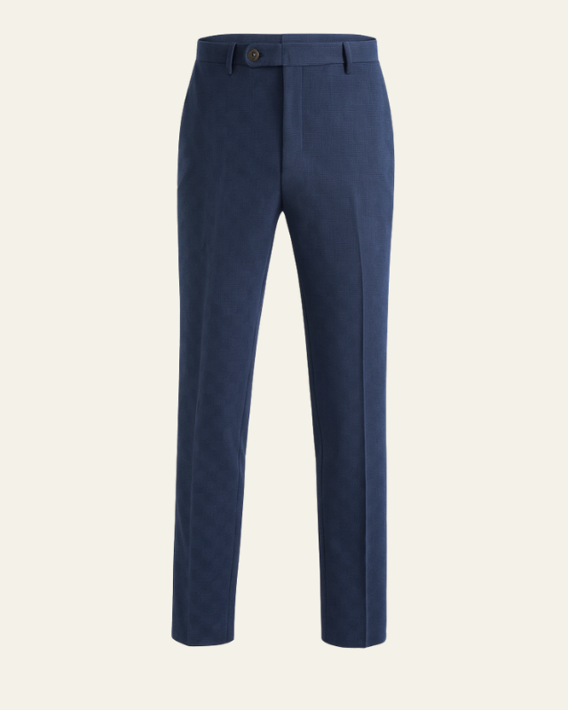 Slim Fit Tailored Trousers-trousers > tailored trousers-Laventaire-Laventaire