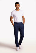Slim Fit Tailored Trousers-trousers > tailored trousers-Laventaire-Laventaire