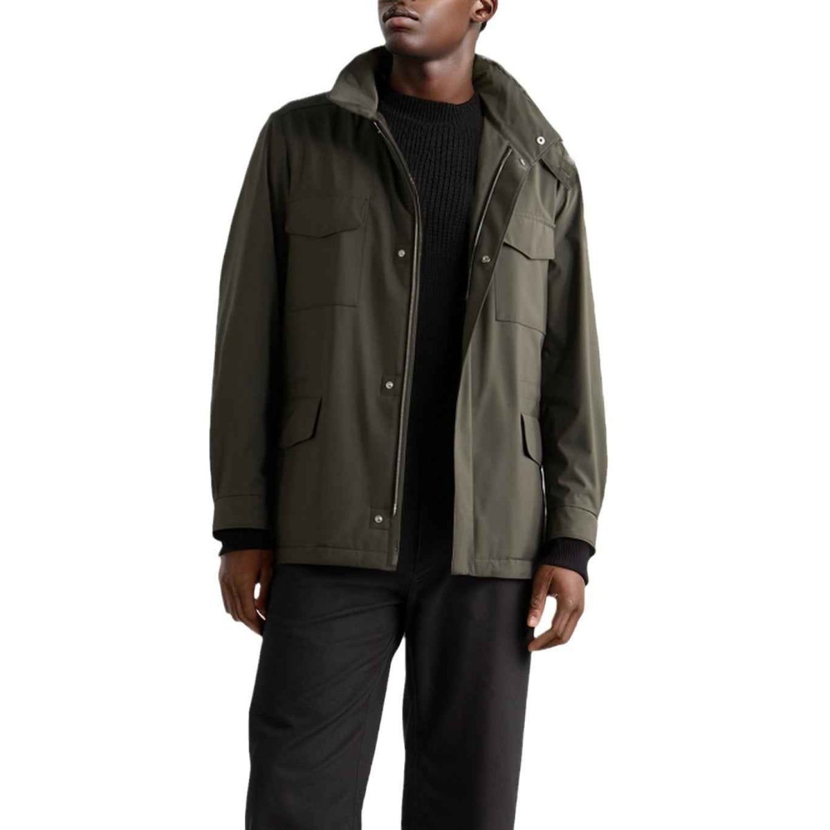 Slim Fit Transitional Jacket-jackets > transitional jackets-Laventaire-Laventaire