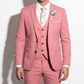 Slim Fit Wedding Suit-suits > wedding suits-Laventaire-Pink-M-Laventaire