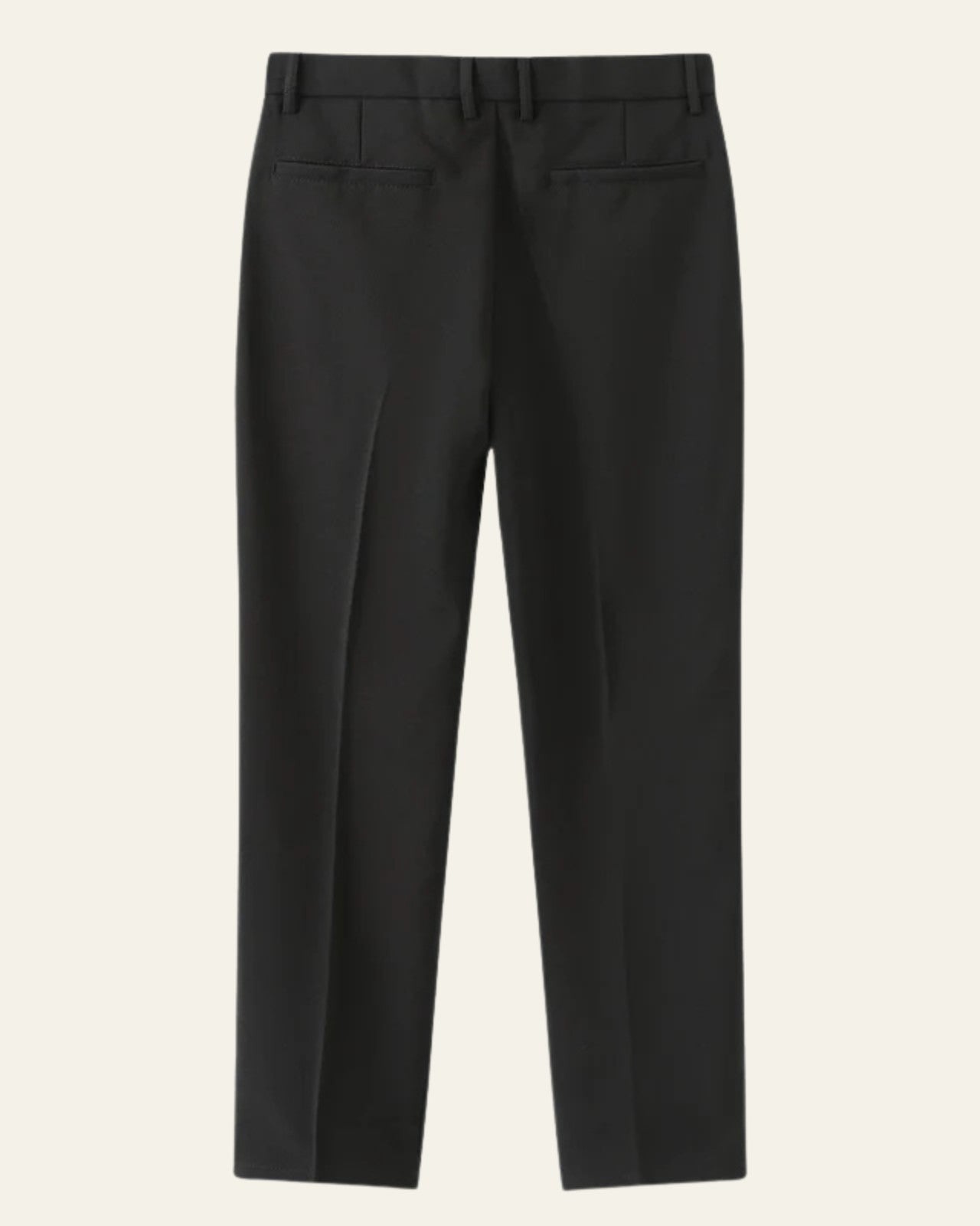 Slim Stretch Trousers-trousers > slim fit trousers-Laventaire-Black-XS-Laventaire
