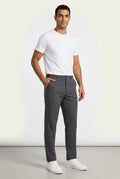 Slim Stretch Trousers-trousers > slim fit trousers-Laventaire-Dark Gray-XS-Laventaire