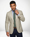 Slim Textured Blazer-blazers > slim fit blazer-Laventaire-Laventaire
