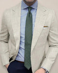 Slim Textured Blazer-blazers > slim fit blazer-Laventaire-Beige-S-Laventaire