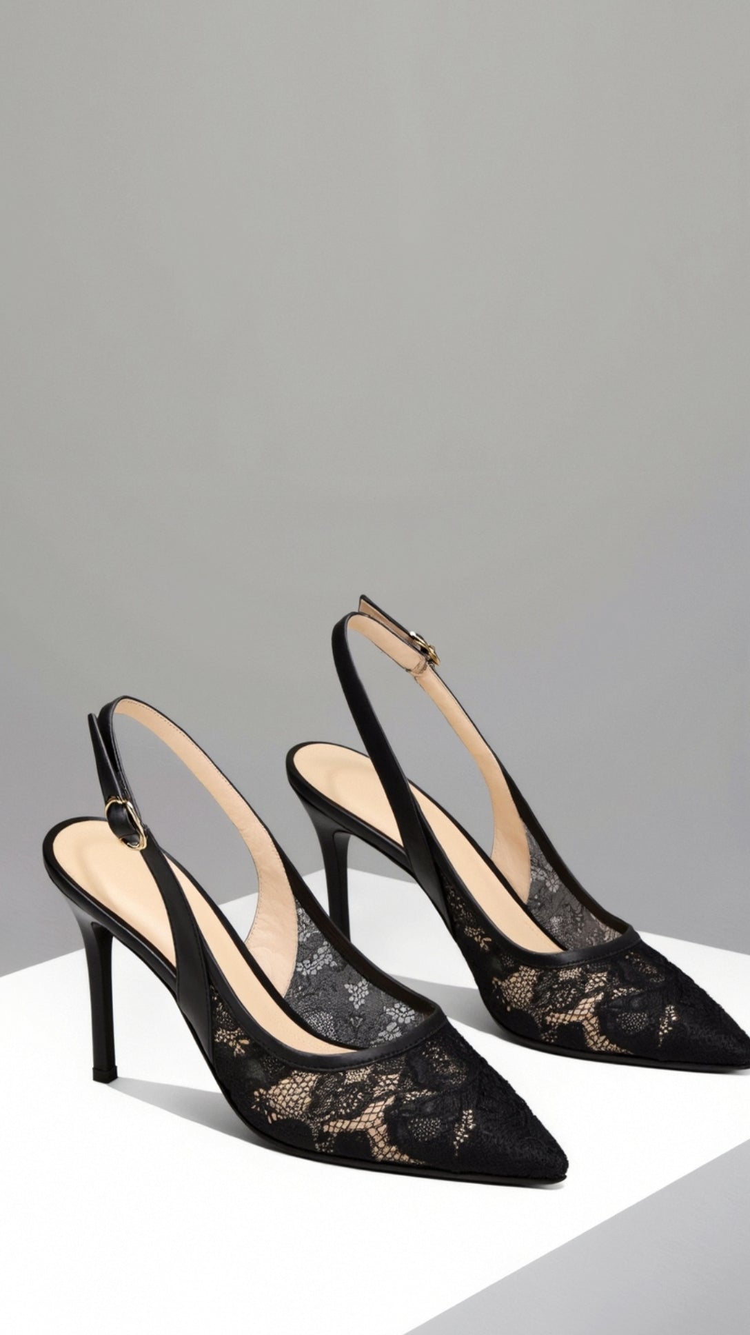 Slingback Bridal Heels-shoes > heels > bridal heels-Laventaire-Black-36-Laventaire