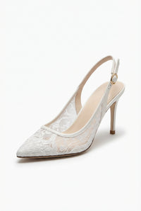 Slingback Bridal Heels-shoes > heels > bridal heels-Laventaire-White-36-Laventaire