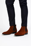 Smart Casual Chelsea Boots-footwear > boots > Chelsea boots-Laventaire-Dark Brown-40-Laventaire