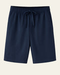 Smart Casual Drawstring Shorts-shorts > casual shorts-Laventaire-Navy Blue-S-Laventaire