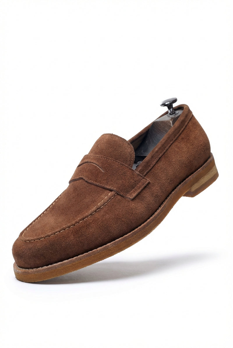 Smart Casual Penny Loafers-footwear > loafers-Laventaire-Brown-38-Laventaire