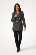 Smart Casual Tailored Blazer-blazers > tailored blazer-Laventaire-Dark Gray-S-Laventaire