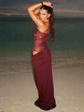 Spaghetti Strap Maxi Dress-dresses > maxi dress-Laventaire-Laventaire