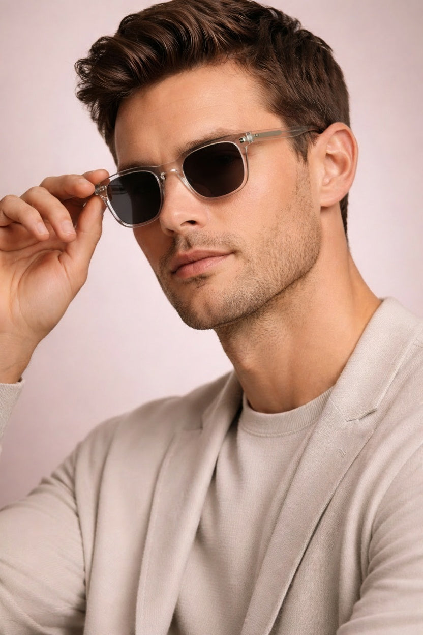 Square Vintage Sunglasses-accessories > sunglasses-Laventaire-White-One size-Laventaire