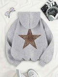 Star Patch Oversized Hoodie-hoodies > oversized hoodie-Laventaire-Laventaire
