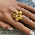 Statement Ring Petal Design-jewelry > rings > statement rings-Laventaire-Laventaire
