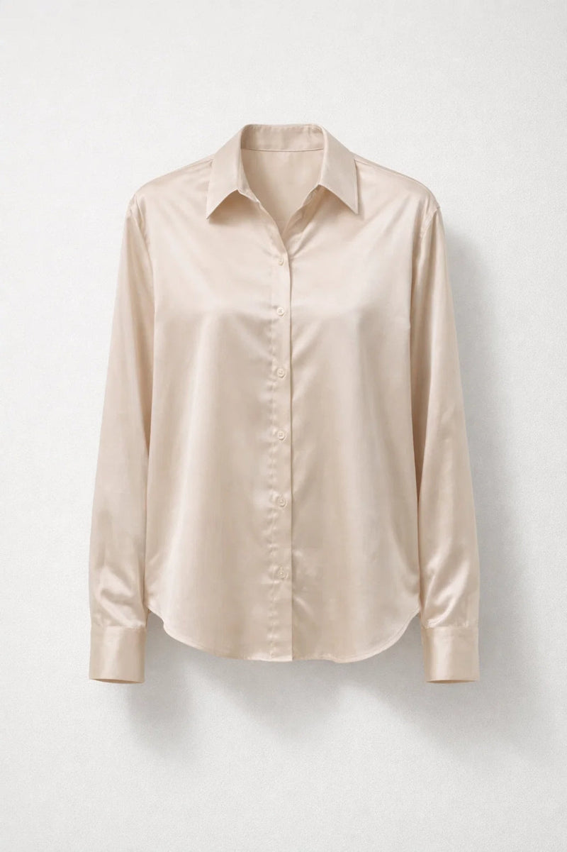 Straight Fit Blouse Top-tops > blouses-Laventaire-Laventaire