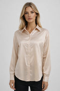 Straight Fit Blouse Top-tops > blouses-Laventaire-Laventaire