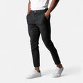 Straight Leg Casual Trousers-trousers > casual trousers > straight leg trousers-Laventaire-Black-XS-Laventaire