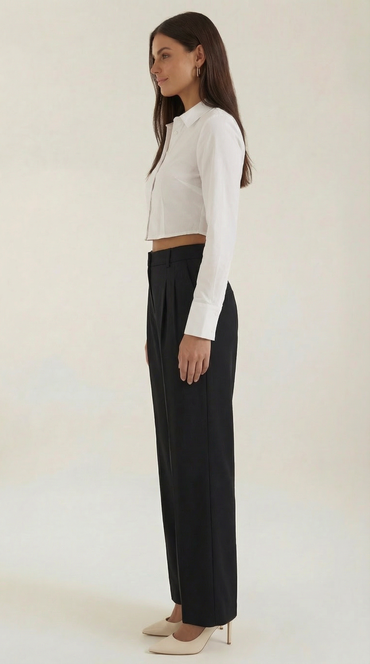 Straight Leg Office Trousers-trousers > office trousers > straight leg office trousers-Laventaire-Laventaire