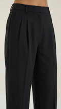Straight Leg Office Trousers-trousers > office trousers > straight leg office trousers-Laventaire-Laventaire