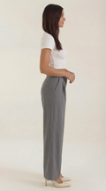 Straight Leg Office Trousers-trousers > office trousers > straight leg office trousers-Laventaire-Laventaire