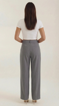 Straight Leg Office Trousers-trousers > office trousers > straight leg office trousers-Laventaire-Laventaire