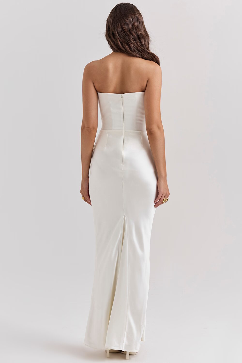 Strapless Bodycon Maxi Dress-dresses > maxi dress-Laventaire-Laventaire