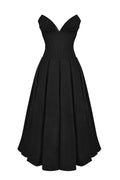 Strapless Evening Gown Dress-dresses > evening dress-Laventaire-Laventaire