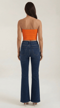 Strapless Fitted Crop Top-tops > crop tops > strapless crop tops-Laventaire-Laventaire