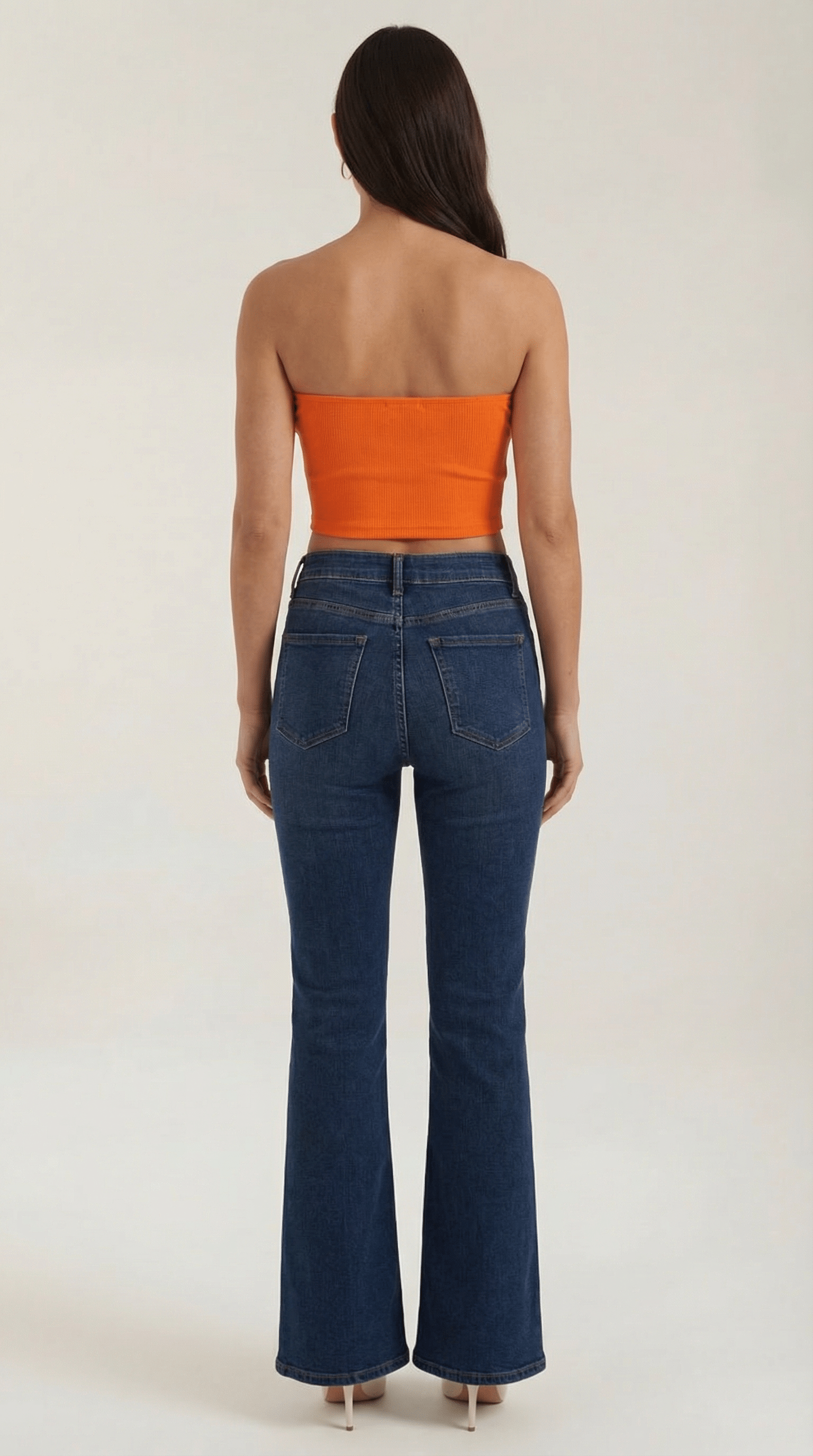 Strapless Fitted Crop Top-tops > crop tops > strapless crop tops-Laventaire-Laventaire
