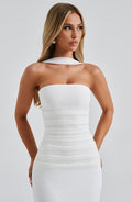 Strapless Formal Maxi Dress-dresses > maxi dress-Laventaire-Laventaire