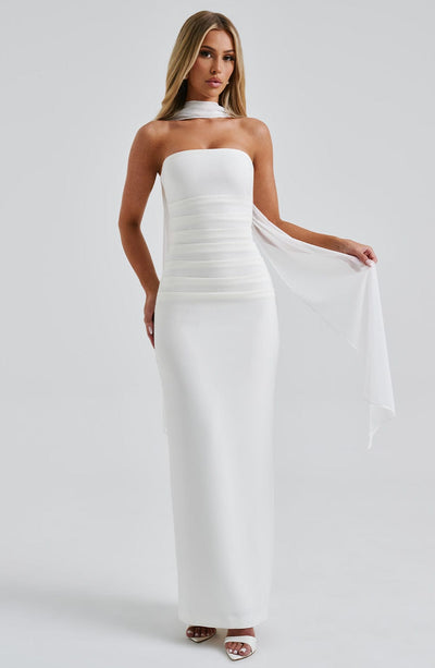 Strapless Formal Maxi Dress-dresses > maxi dress-Laventaire-Laventaire